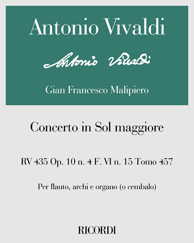 Concerto in G major, RV 435, op. 10 no. 4, F. VI no. 15, Vol. 457 — 维瓦尔第