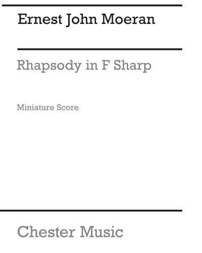 Rhapsody in F-sharp — Ernest John Moeran