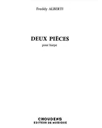 Deux pièces pour harpe — Freddy Alberti
