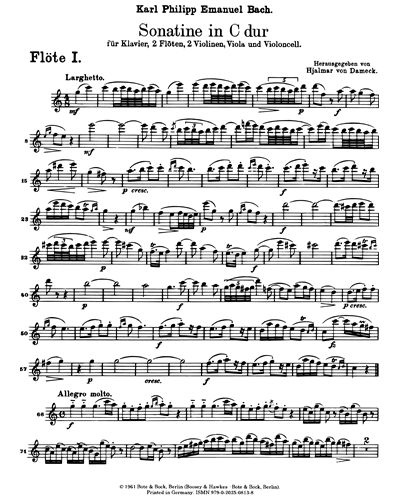 Sonatine in C major — C.P.E.巴赫