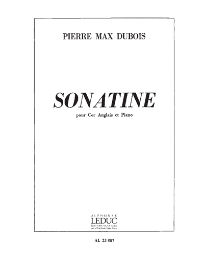 Sonatine for English Horn (or Oboe) and Piano — Pierre-Max Dubois