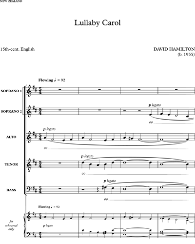 Lullaby Carol — David Hamilton