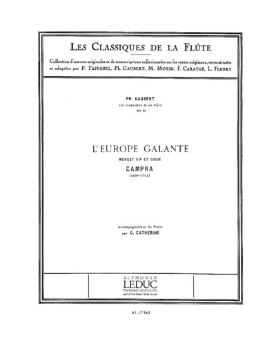 Menuet vif et gigue — 安德烈·坎普拉