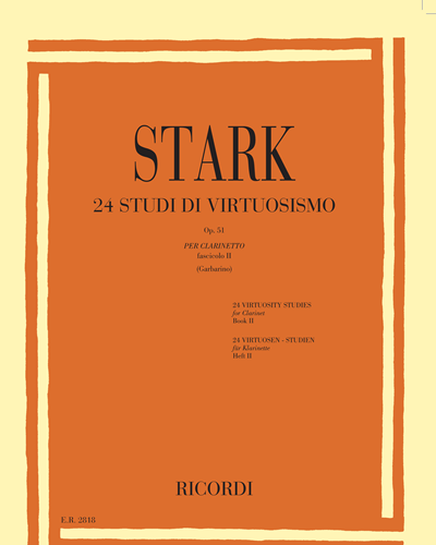 Twenty-four Studies of Virtuosity for Clarinet, op. 51 - Volume II — Robert Stark