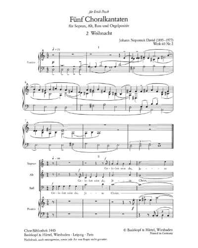Weihnacht — Johann Nepomuk David