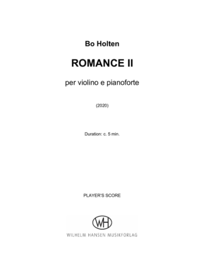 Romance II — Bo Holten