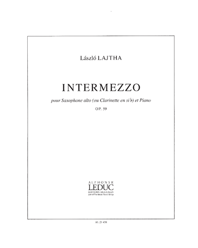 Intermezzo, op. 59 — László Lajtha