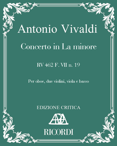 Concerto in A minor, op. RV 462, F. VII No. 19 — 维瓦尔第