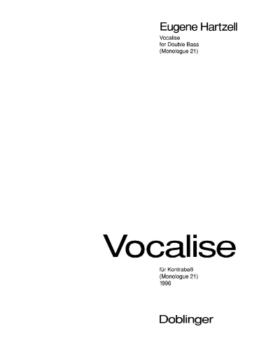 Vocalise — Eugene Hartzell