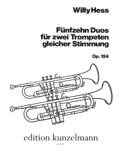 Fifteen Duos for 2 Trumpets, op. 124 — Willy Hess