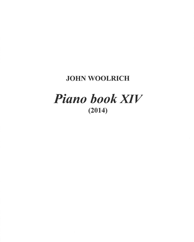 Pianobook XIV — John Woolrich