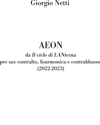 Aeon — Giorgio Netti