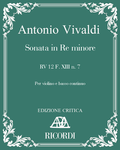 Sonata in Re minore RV 12 F. XIII n. 7 — Antonio Vivaldi