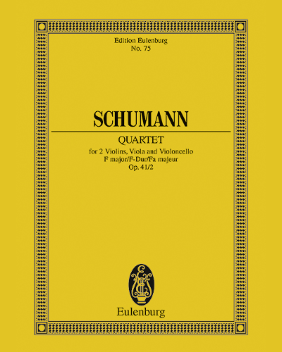 String Quartet in F major, op. 41/2 — Robert Schumann