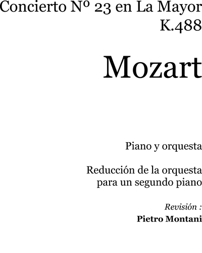 Piano Concerto No. 23 in A major, K. 488 — Wolfgang Amadeus Mozart