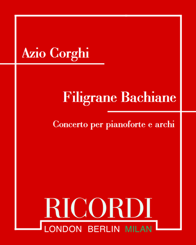Filigrane Bachiane — Azio Corghi