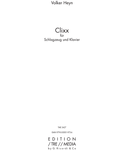 Clixx — Volker Heyn