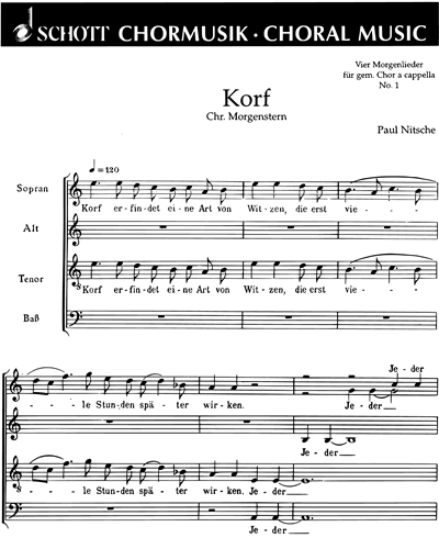 Vier Morgensternlieder — Paul Nitsche