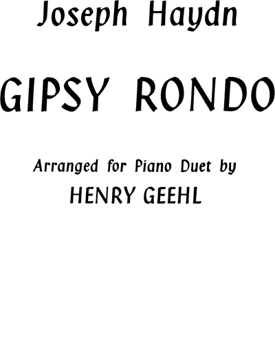 Gypsy Rondo — Joseph Haydn
