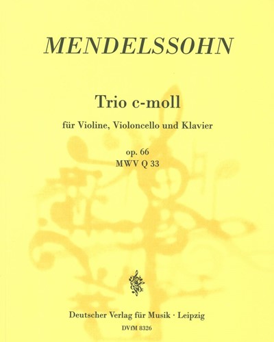 Piano Trio in C minor, op. 66 — Felix Mendelssohn Bartholdy