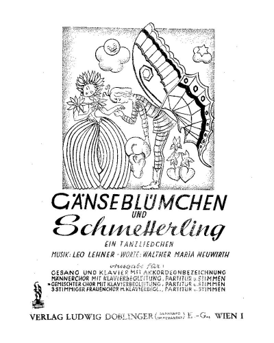 Gänseblümchen und Schmetterling — Leo Lehner