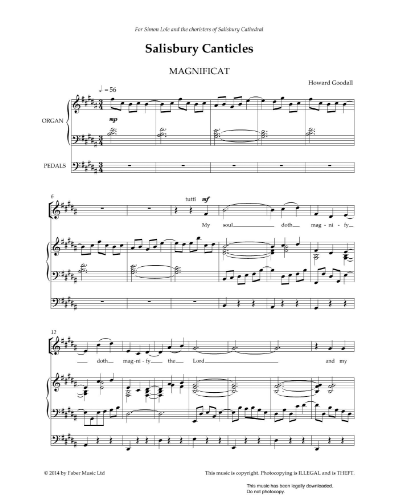 Salisbury Canticles — Howard Goodall