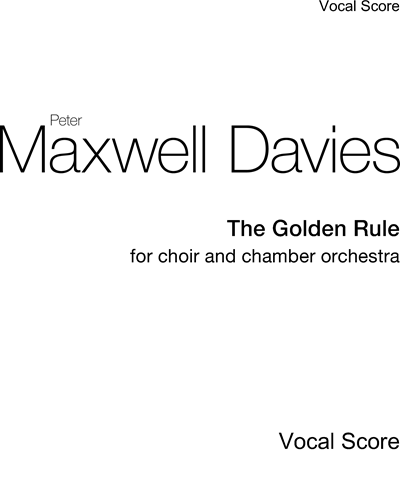 The Golden Rule — 马克斯韦尔·戴维斯