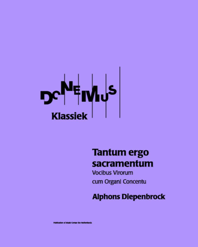 Tantum ergo Sacramentum — Alphons Diepenbrock