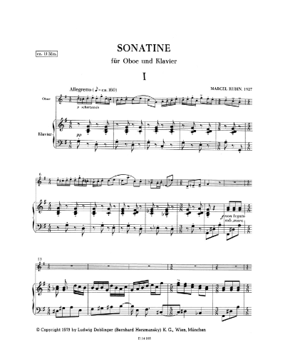 Sonatine — Marcel Rubin