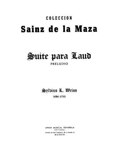 Suite for Lute — 西尔维厄斯·利奥波德·魏斯