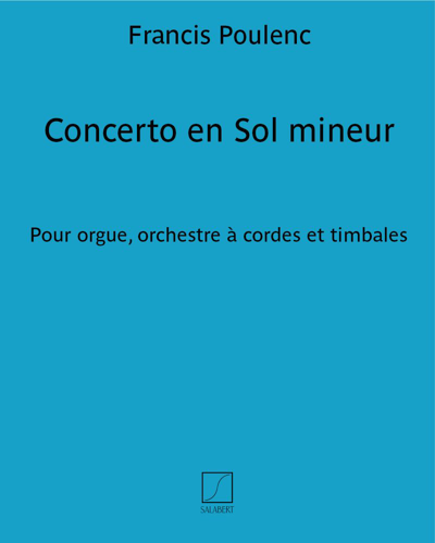 Concerto en Sol mineur — 普朗克