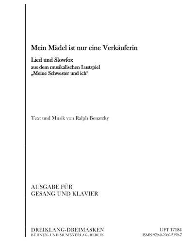 Mein Mädel ist nur eine Verkäuferin — Ralph Benatzky