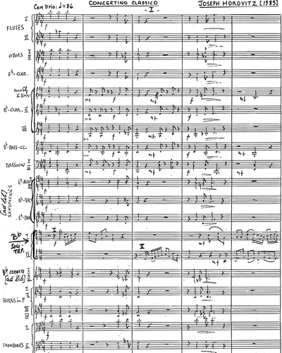Concertino Classico (wind band version) — Joseph Horovitz