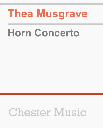 Horn Concerto — 西娅·马斯格雷夫