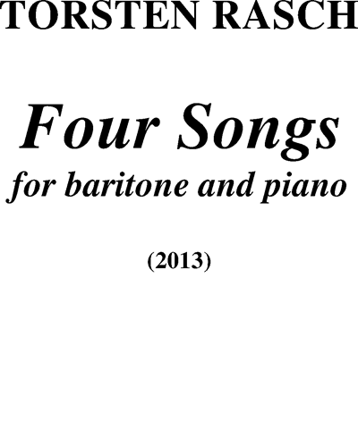 Four Songs — Torsten Rasch