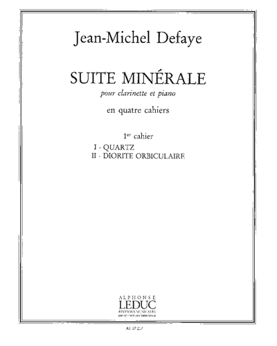 Suite minérale, Vol. 1 — Jean-Michel Defaye
