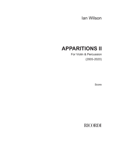 Apparitions II — Ian Wilson