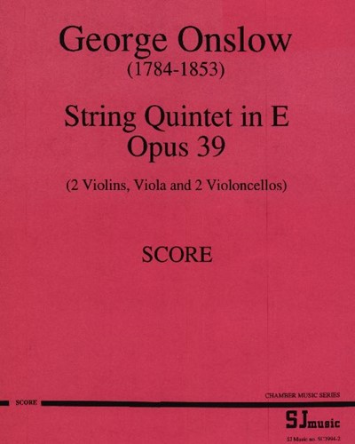 String Quintet in E, op. 39 — 乔治·翁斯洛