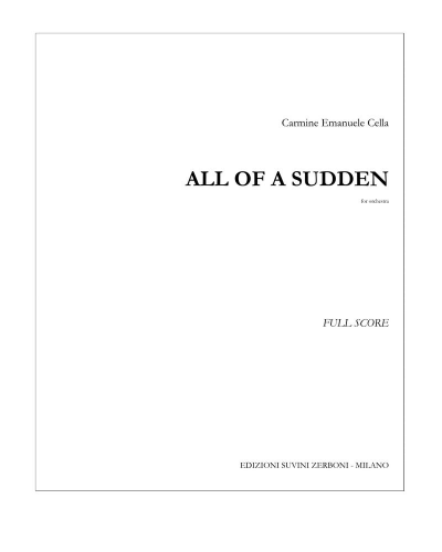 All of a sudden — Carmine Emanuele Cella