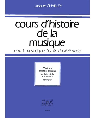 Cours d'histoire de la musique, Vol. 2 — Jacques Chailley
