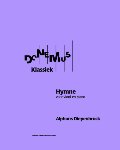 Hymn for Violin and Piano — Alphons Diepenbrock