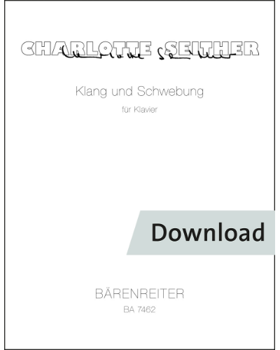 Klang und Schwebung für Klavier — Charlotte Seither