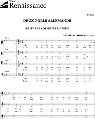 Deux Noëls allemands — 普雷托里乌斯