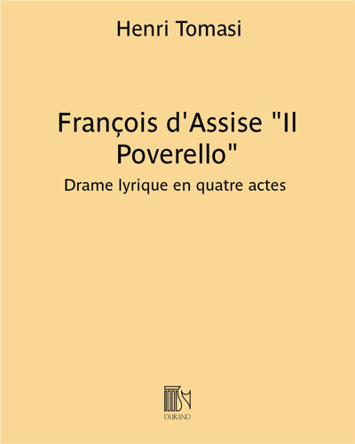 François d'Assise "Il Poverello" — Henri Tomasi