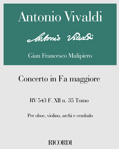 Concerto in F major, op. RV 543, F. XII No. 35 — 维瓦尔第