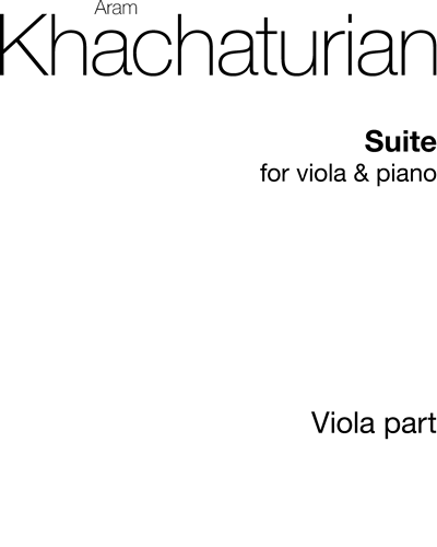 Suite for Viola and Piano — 哈恰图良