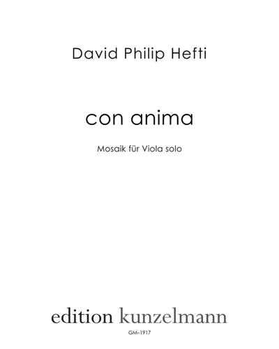 con anima — David Philip Hefti