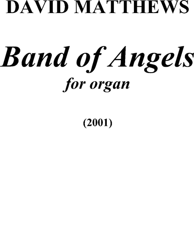 Band of Angels, op. 85 — David Matthews