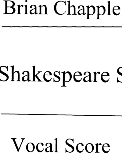 Five Shakespeare Songs — Brian Chapple