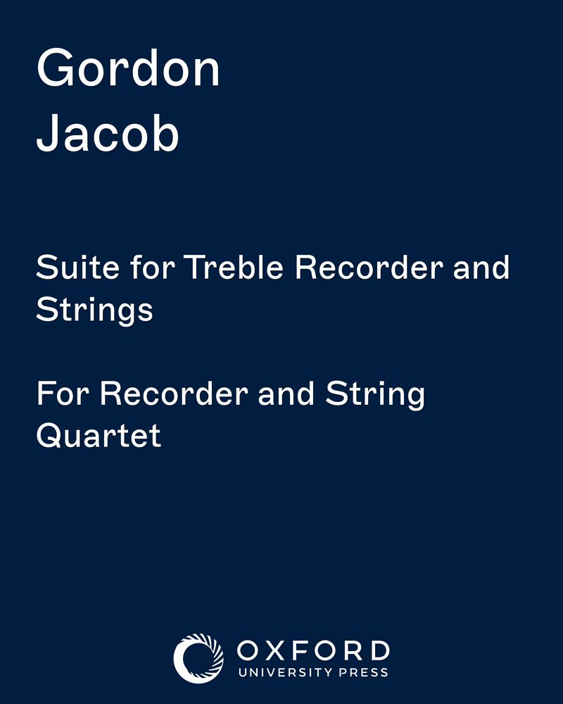 Suite for Treble Recorder and Strings — Gordon Jacob